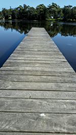 Pier over lake