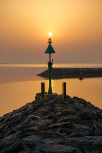 Sunrise over the fishing pier