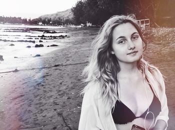 Portrait of young woman