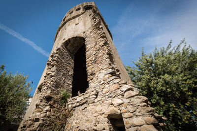 Low angle view of historical building against sky