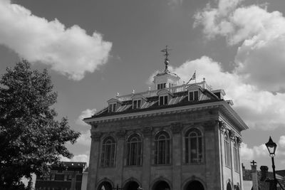 Low angle view of building against sky