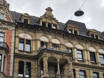 Low angle view of building against sky