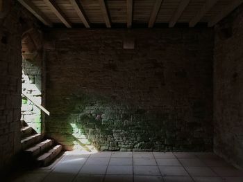 Interior of abandoned building