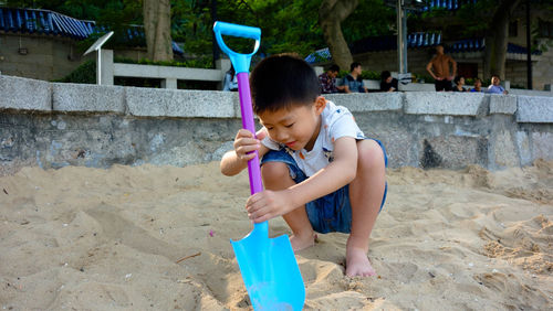 Boy on playground