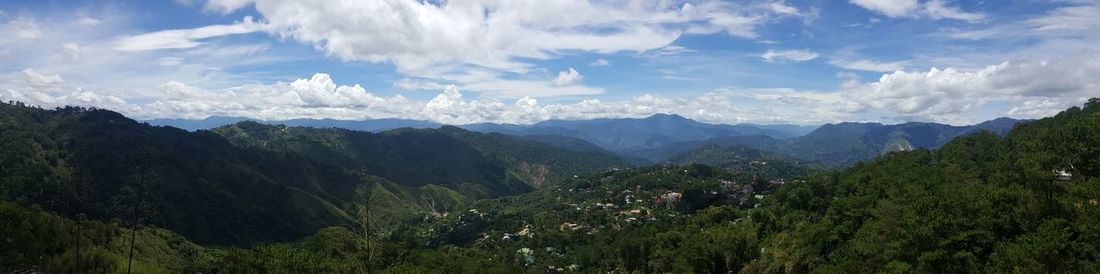 Panoramic view of landscape against sky