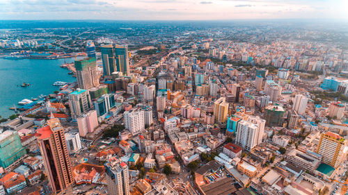 Aerial view of the haven of peace, city of dar es salaam