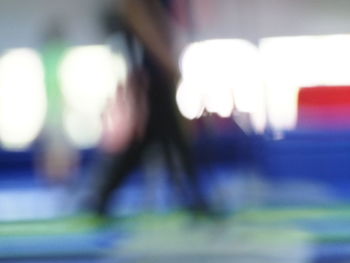 Defocused image of blurred lights