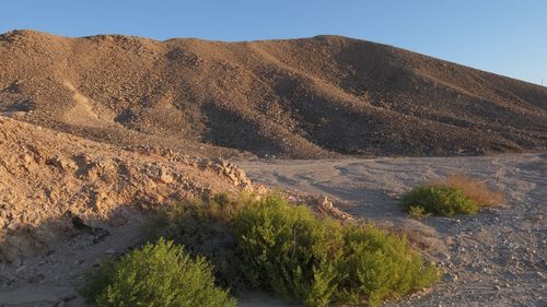 Scenic view of desert against sky