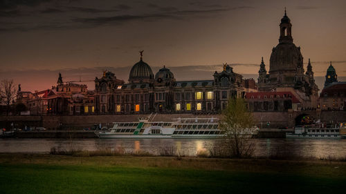 View of cathedral at waterfront