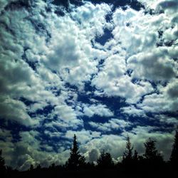 Low angle view of cloudy sky