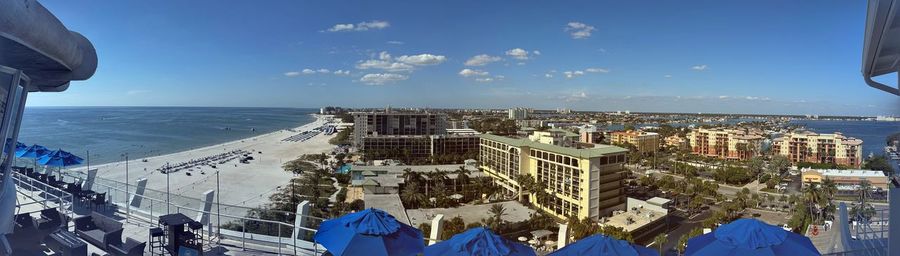 Tampa florida beach view from rotating restaurant