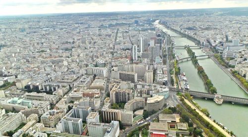 Aerial view of city