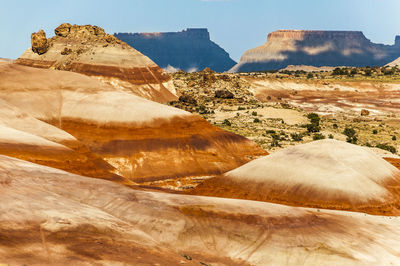 Rock formations in desert