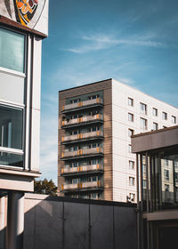 Low angle view of building against sky