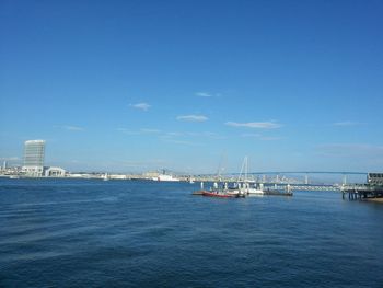 Boats in sea