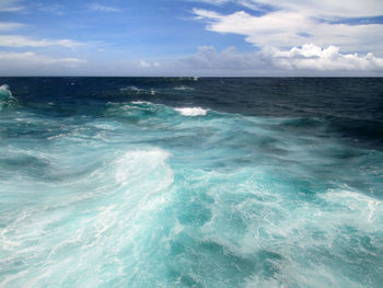 Scenic view of seascape against sky