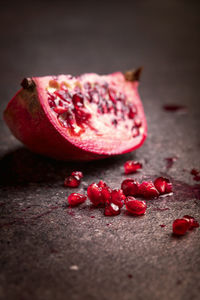 Close-up of fruits on table