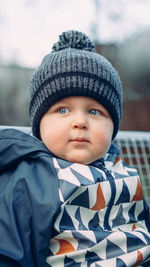 Portrait of cute baby boy