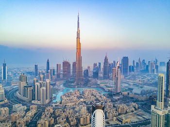 Aerial view of a city dubai