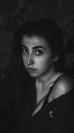 Close-up portrait of young woman
