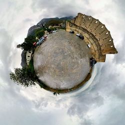 Low angle view of cloudy sky