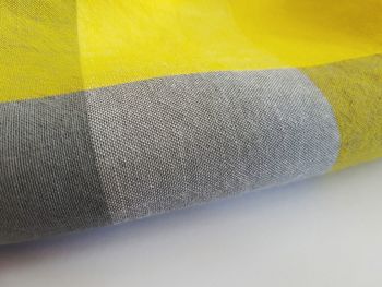 Close-up of yellow fabric