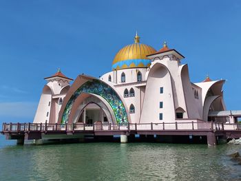 Mosque against blue sky