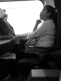 Close-up of woman standing on floor