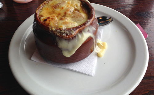 Close-up of dessert served in plate