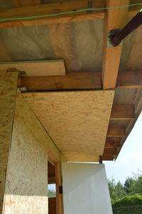 Low angle view of ceiling of building