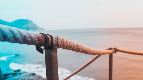 Railing at beach