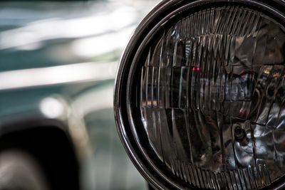 Close-up of bicycle wheel