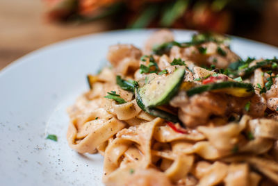 Close up of food in plate