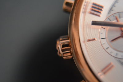 Close-up of wristwatch
