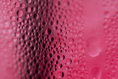 Full frame shot of pink bubbles