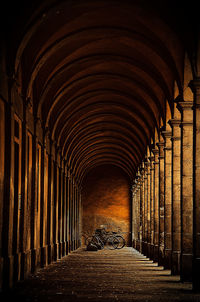 Empty corridor of building