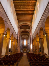 Interior of an old german monastery in the black forest, southern germany