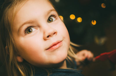 Close-up of young woman