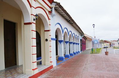 View of arched walkway