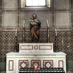 Low angle view of statue