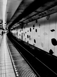 Railroad station platform