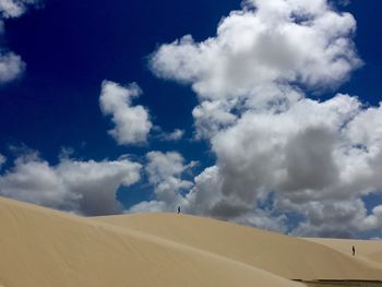 Scenic view of desert against sky