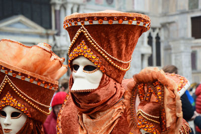 Close-up of traditional mask