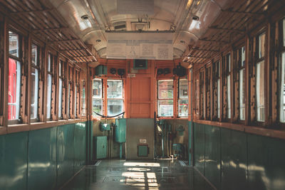 Interior of train