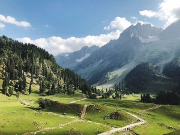 Scenic view of landscape against sky