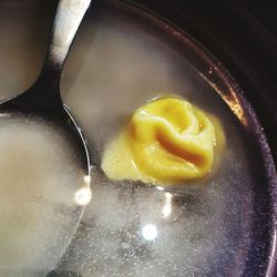 Close-up of yellow cake