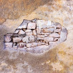 Close-up of stone wall