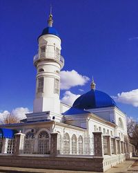 View of built structure against blue sky