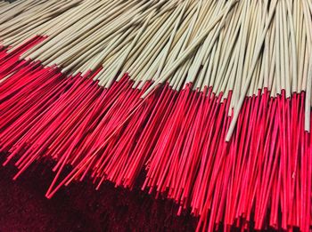 High angle view of incenses for sale in market