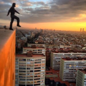 Cityscape at sunset